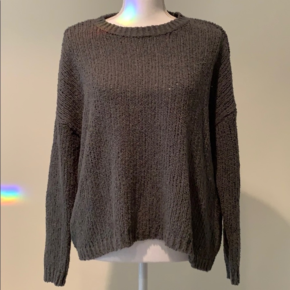 Aerie green knit sweater - medium